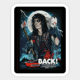 He's Back- Alice Cooper Sticker